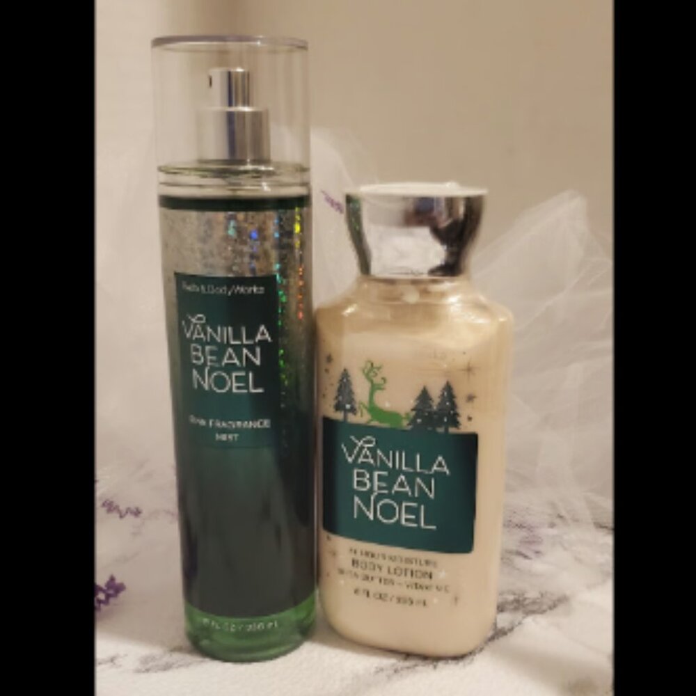 Vanilla Bean Noel Lotion + Mist Set – Bath & Body Works Holiday Bundle – New